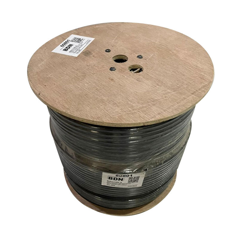 CABLE COAXIAL BDN RG11 DB CU 80% MALLA NEGRO LSZH 250MT - Imagen 1