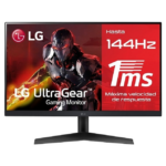 Monitor 23.8" (Plano) - LG UltraGear 24GN60R-B - Full HD (1920x1080) - 1 Ms - 144 Hz - IPS