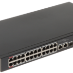 CS4226-24ET-375 Switch Dahua de 24 Puertos PoE Gigabit con 2 Puertos SFP, 375W PoE, Extensión de Alcance y Gestión en la Nube