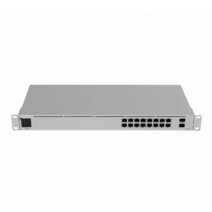 USW-16-POE Switch Rack USW-16-POE con 16 Puertos 1Gbps y 8 Puertos PoE 48af/52at, 2 SFP