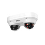 HDBW2449F-AS-E2-I Cámara IP domo WizSense doble lente 4MP con IR 30 m, protección IK10 y análisis inteligente
