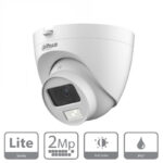 HAC-HDW1209CLQ-LE Cámara domo HDCVI Full Color 2MP lente fija 2.8 mm con iluminación LED 20 m