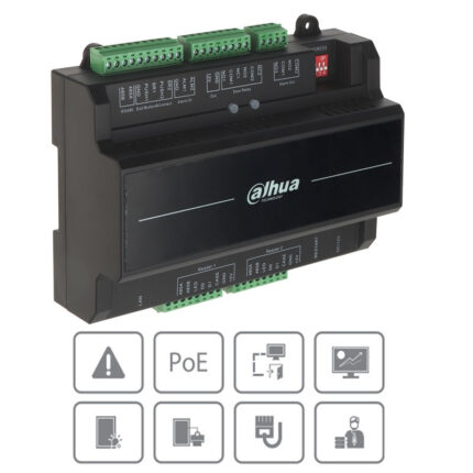 ASC2202B-S Controlador de acceso TCP/IP PoE para 2 puertas con comunicación RS485