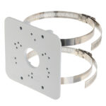 PFA152-E Soporte de montaje en poste para cámaras de videovigilancia con abrazadera metálica ajustable