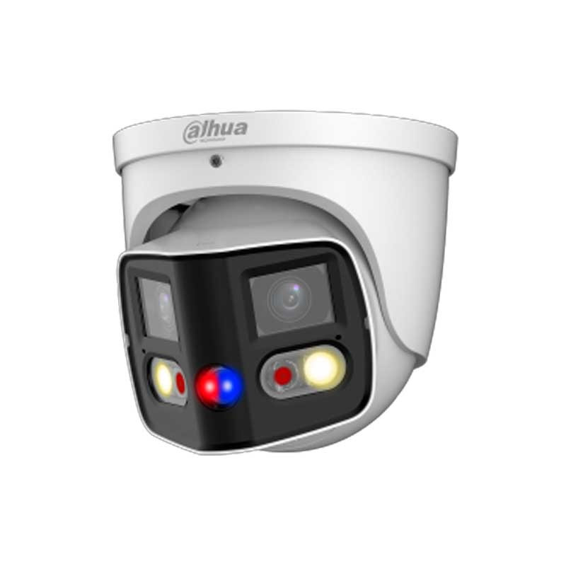 199297 PDW3849-A180-AS-P Cámara IP domo panorámica 180° dual sensor 8MP con IA WizSense y disuasión activa - Imagen 1