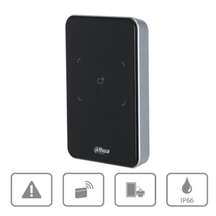 ASR2100A-D Lector de tarjetas ID 125 kHz para control de acceso con interfaz Wiegand y RS485