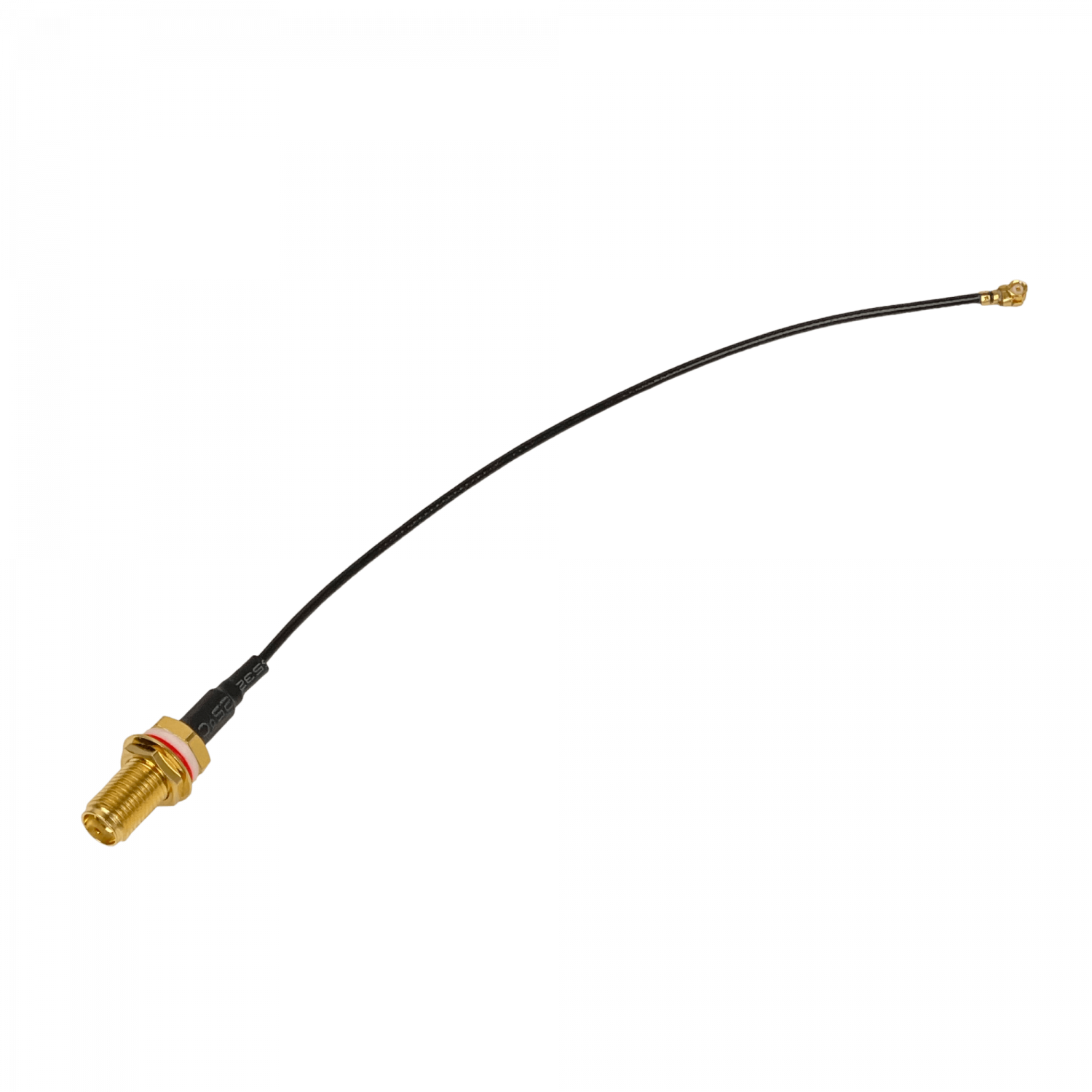 199638 ACSMAUFL MIKROTIK .SMA-Hembra U.FL(IPX) Cable Negro 12cm - Imagen 1