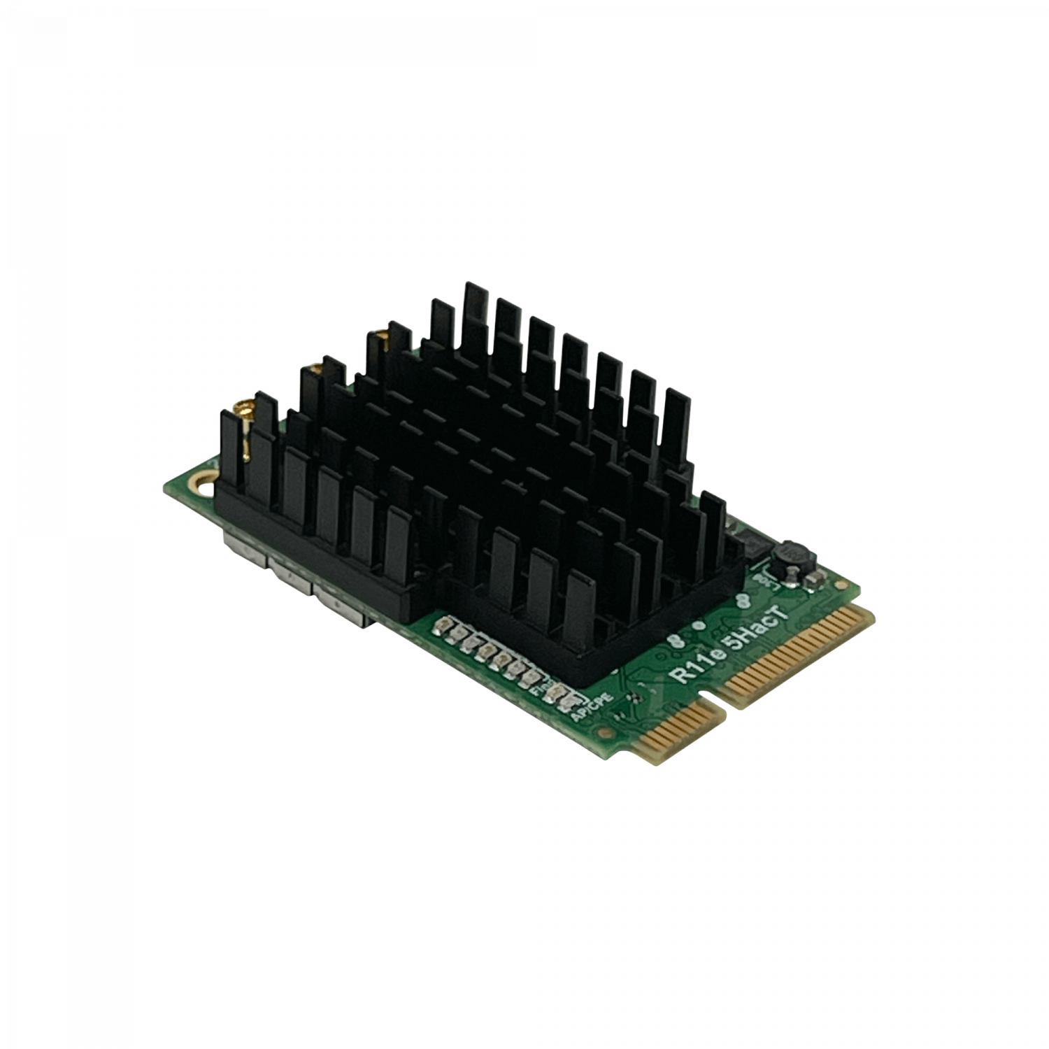 199700 R11E-5HACT MIKROTIK 3-MMCX 28dBm MiniPCIe 5GHz-ac 4920-6100MHz QCA9880 - Imagen 1