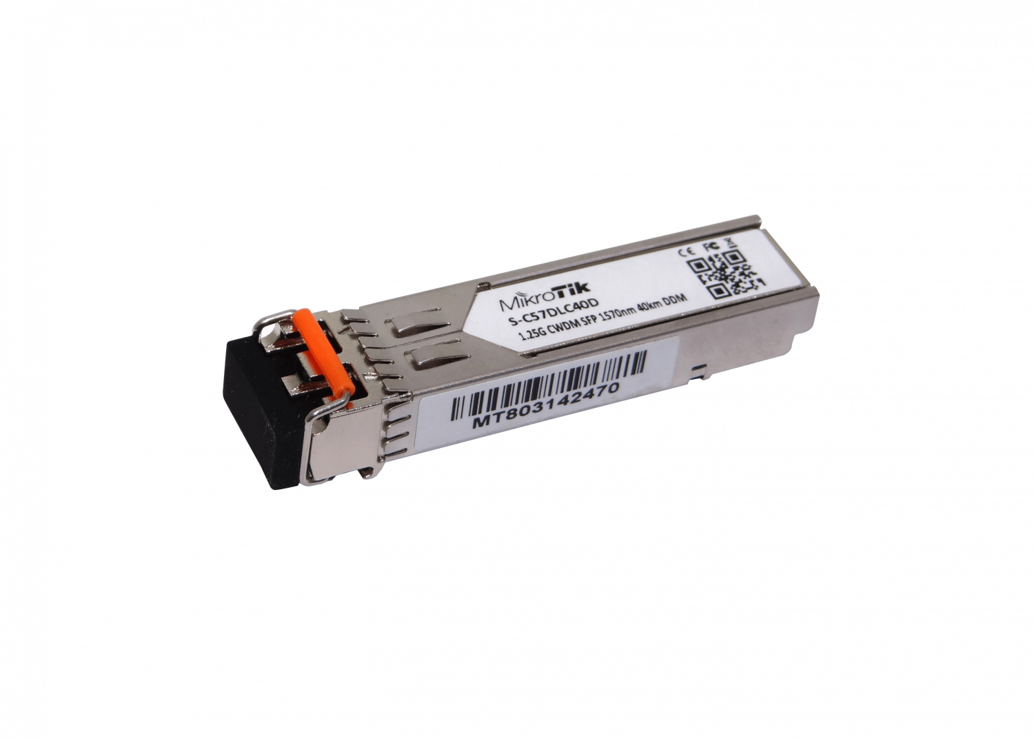 199707 S-C57DLC40D MIKROTIK 1570nm 1,25G SM 40km 2-LC Modulo SFP DDM p/CWDM-MUX - Imagen 1