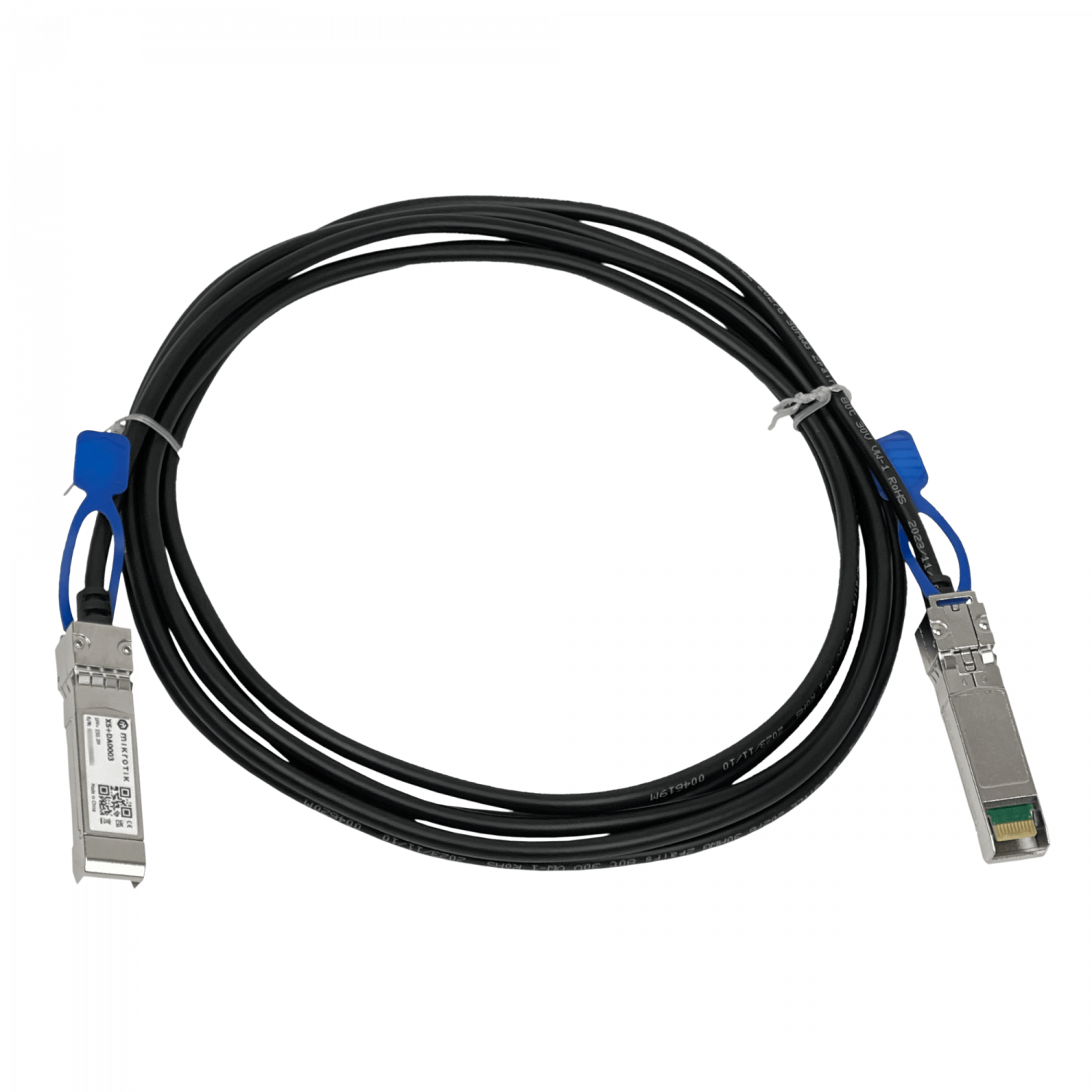 199717 XS+DA0003 MIKROTIK 3mt SFP28-25G SFP+10G Cable Directo Backbone DAC - Imagen 1