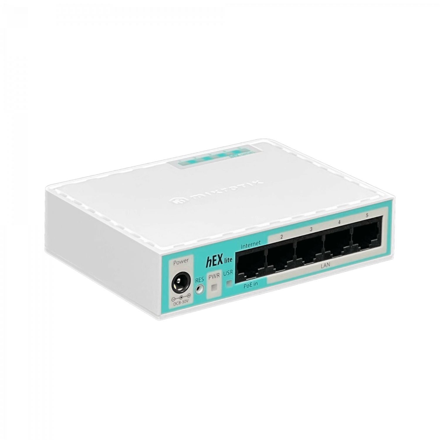 199739 HEX-LITE MIKROTIK 5-100 L4 850MHz 64mb Caja-Plastica inc-Fuente-Poder - Imagen 1