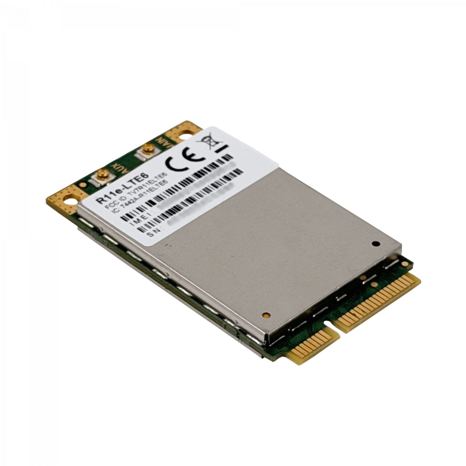 199784 R11E-LTE6 MIKROTIK 2-U.FL LTE CAT6 300/50mbps Aggregation 3G-R7R8 2G-1 - Imagen 1