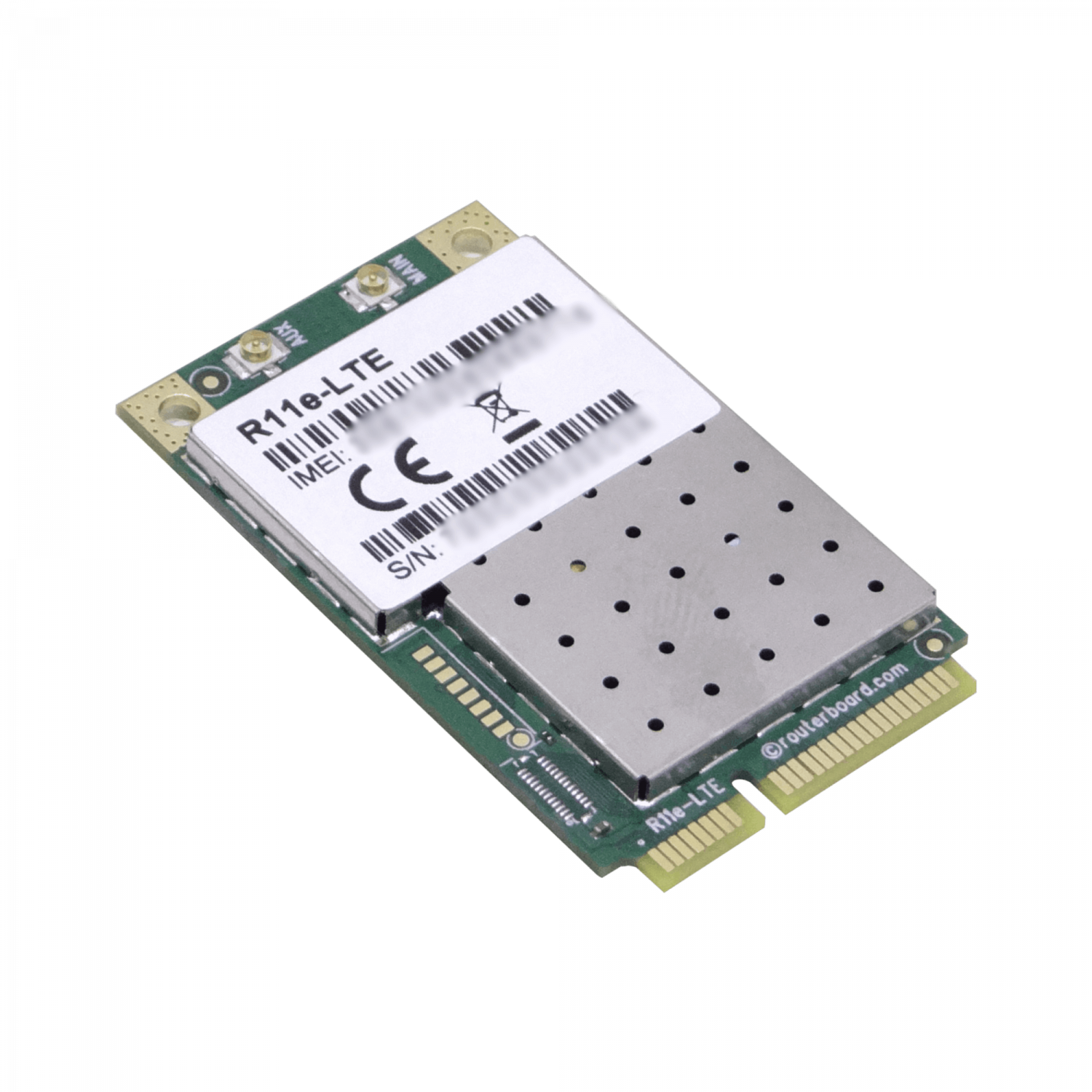 199790 R11E-LTE MIKROTIK 2-U.FL LTE4-1/2/3/7/8/20/38/40 3G-R7 2G-C12 MiniPCI - Imagen 1