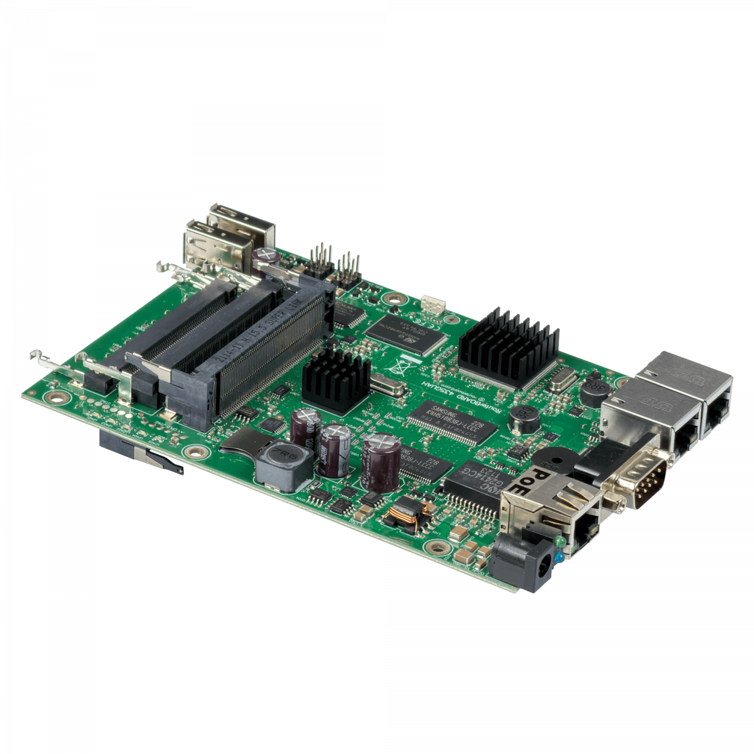199794 RB435G MIKROTIK 256MB 680MHZ 5-MINIPCI 3-1000 2-USB mSD - Imagen 1