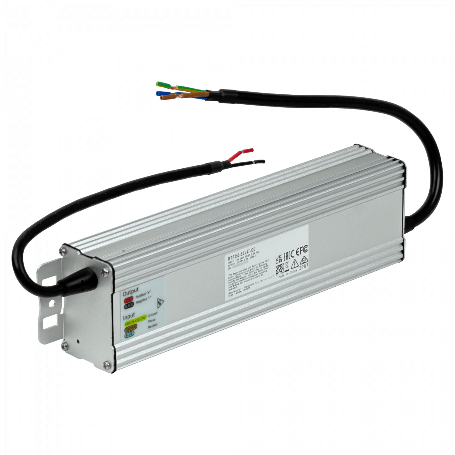 199801 MTP250-53 MIKROTIK 53V 250W Fuente Poder Exterio IP67 p/NetPower MTP25 - Imagen 1