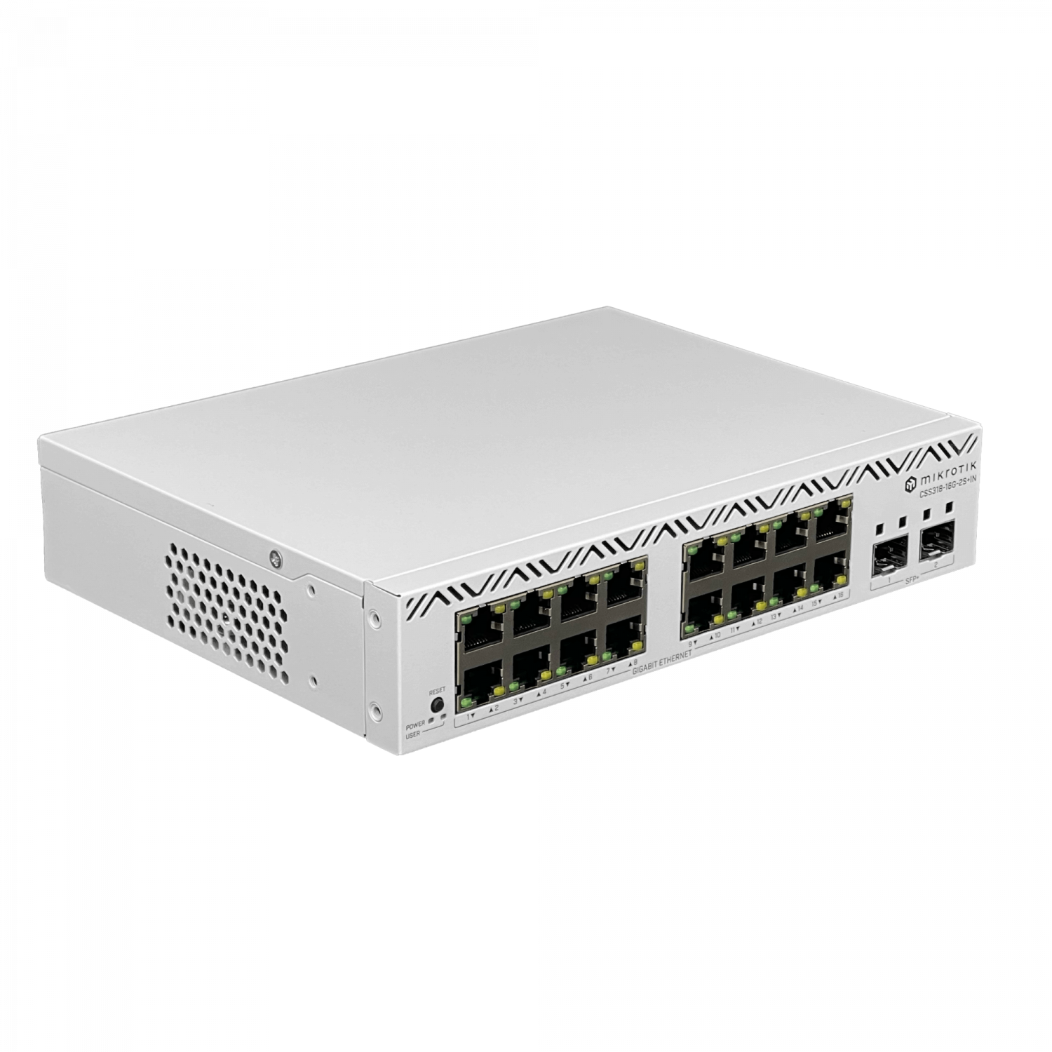 199857 CSS318-16G-2S+IN MIKROTIK 16-1000 2-SFP+10G Switch SwOS-Lite Rack 100-240V re - Imagen 1