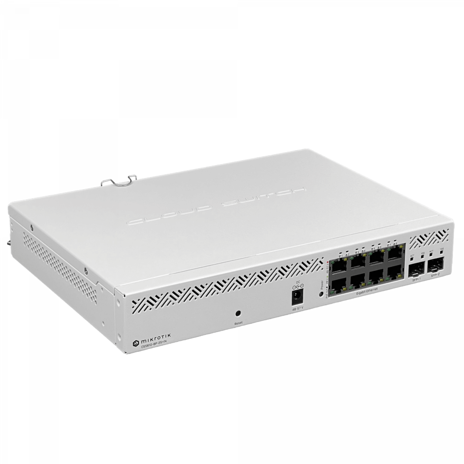 199920 CSS610-8P-2S+IN MIKROTIK 8-1000-PoE 140W-tot 2-SFP+10G Switch Rack 100-240VA - Imagen 1