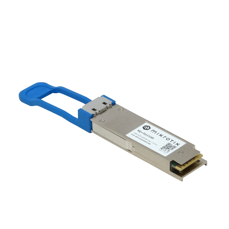 199937 XQ+31LC10D MIKROTIK 2-LC 10km QSFP28-100G 4x25Gbps SM 1296-1309nm DDM M - Imagen 1