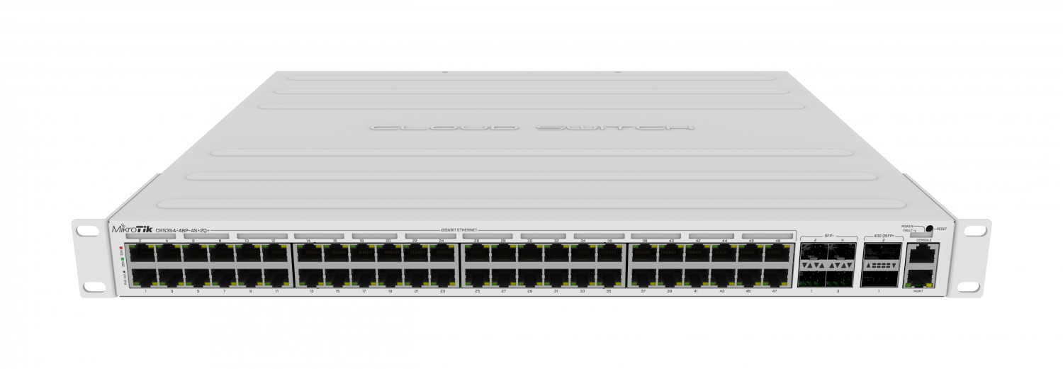 199963 CRS354-48P-4S+2Q+RM MIKROTIK req-C13 2-QSFP+40G 48-1000-PoE 4-SFP+10G MGMT L5 1- - Imagen 1