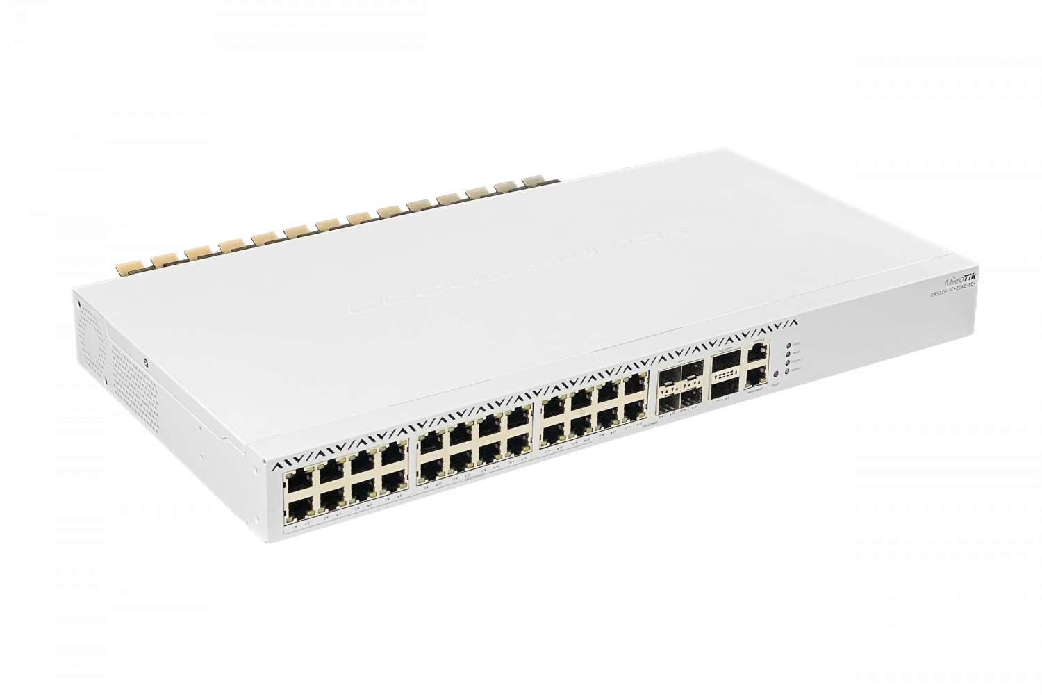 199964 CRS326-4C+20G+2Q+RM MIKROTIK 20-2,5G 4-10G 4-SFP+ 2-QSFP+40G L6 2-220VAC req-cab - Imagen 1