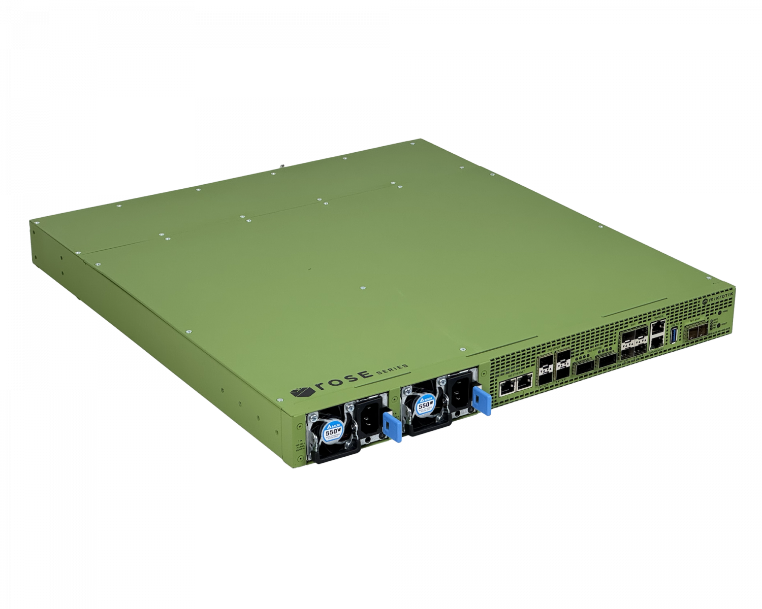 199969 RDS2216 MIKROTIK 20-NVMeU.2 2-10G 4-SFP+ 4-SFP28 2-QSFP28 SFF-8644 R - Imagen 1