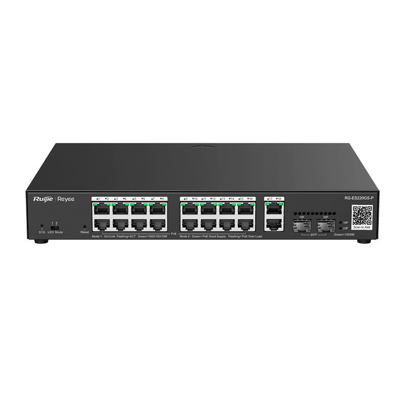 201434 RG-ES220GS-P RG-ES220GS-P SWITCH GIGABIT POE ADMINISTRABLE 20 PUERTOS - Imagen 1