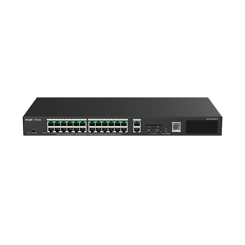 201448 RG-ES228GS-P RG-ES228GS-P SWITCH GIGABIT POE CORE 28 PUERTOS - Imagen 1