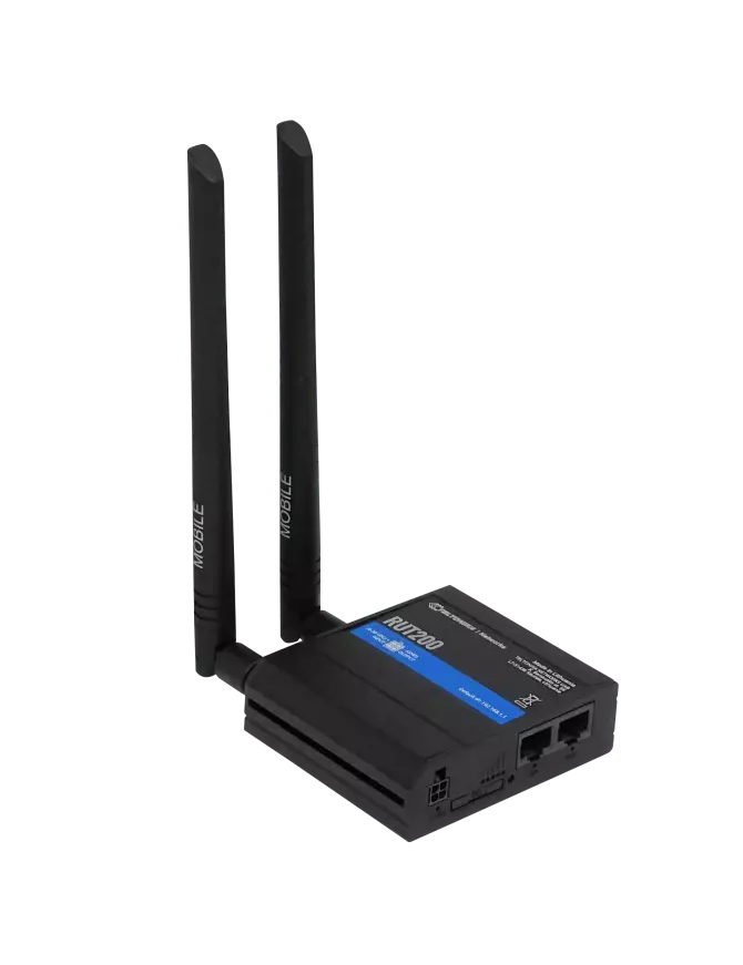 201590 RUT200 Teltonika Router industrial 4G LTE compacto con VPN y administración remota para aplicaciones IoT. - Imagen 1