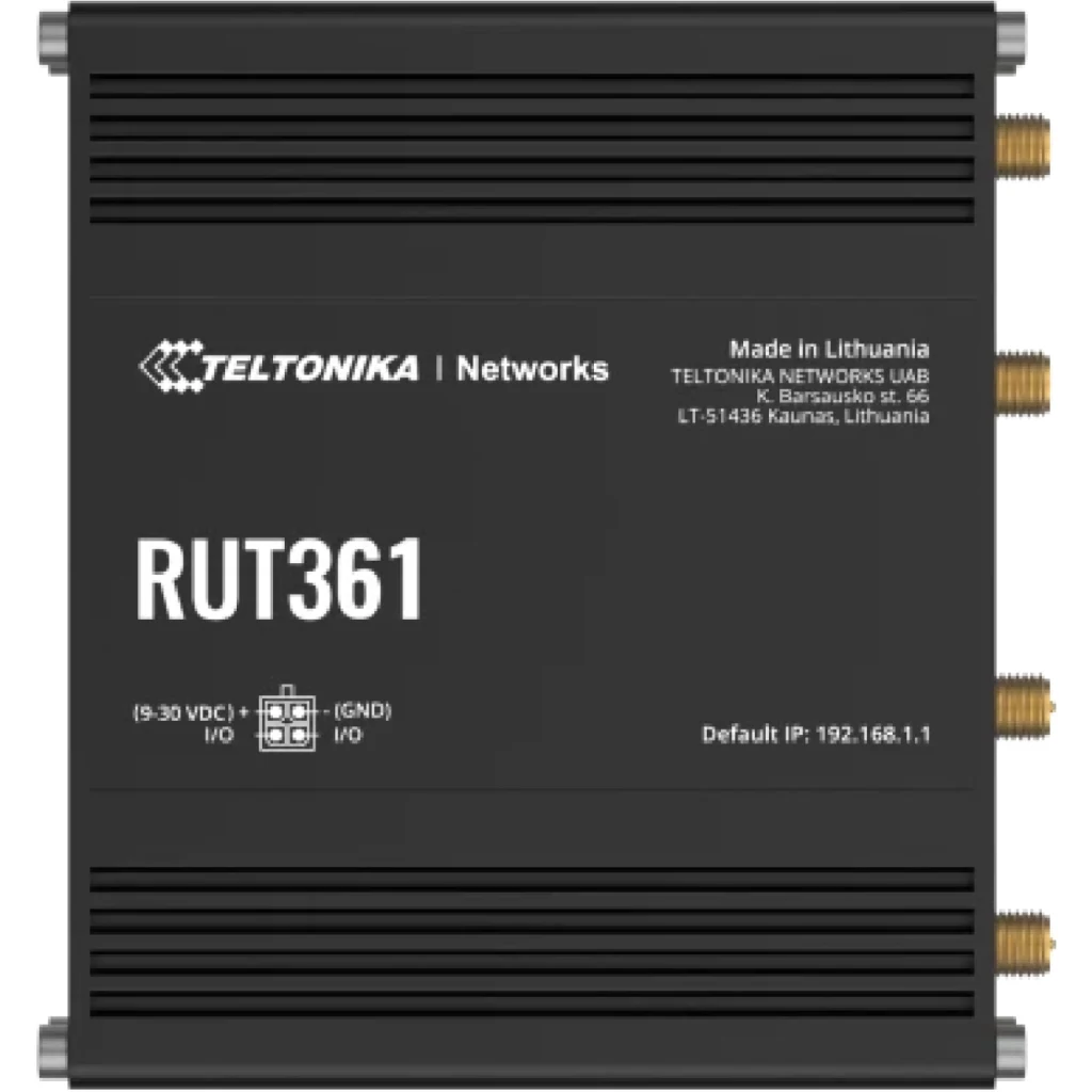 201595 RUT361 Teltonika Router industrial LTE Cat6 compacto con conectividad segura y gestión remota RMS. - Imagen 1