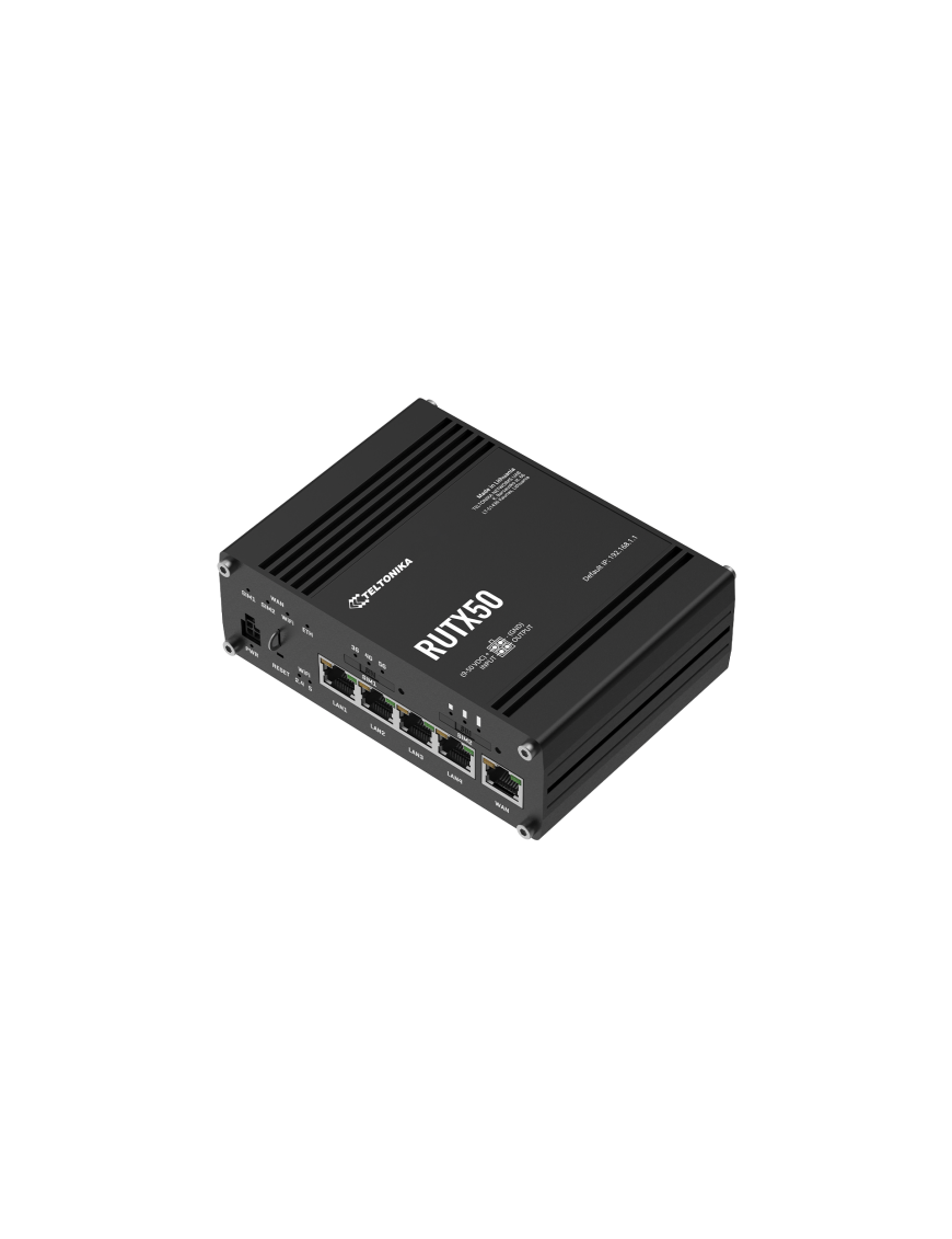 201605 RUTX50 Teltonika Router industrial 5G premium con Wi?Fi dual band y múltiples interfaces Gigabit. - Imagen 1