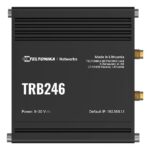 TRB246 Teltonika Gateway industrial LTE con RS232/RS485 y E/S digitales para telemetría.