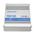 TSW100 Teltonika Switch industrial Gigabit Ethernet con soporte PoE para cámaras IP y dispositivos IoT.