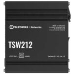 TSW212 Teltonika Switch industrial administrable con soporte VLAN y administración remota avanzada.
