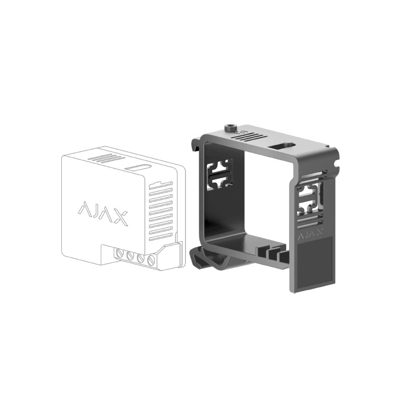201858 DIN HOLDER WALL S DIN HOLDER WALL SWITCH NEGRO - Imagen 1