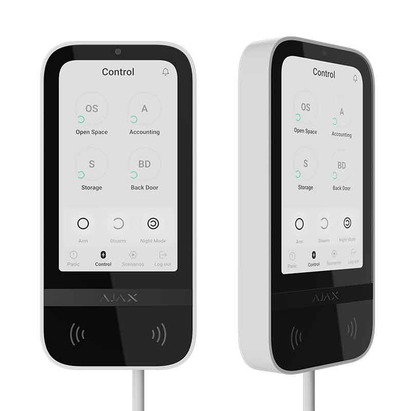 201887 KEYPAD TOUCHSCREE TECLADO AJAX TACTIL NEGRO - Imagen 1