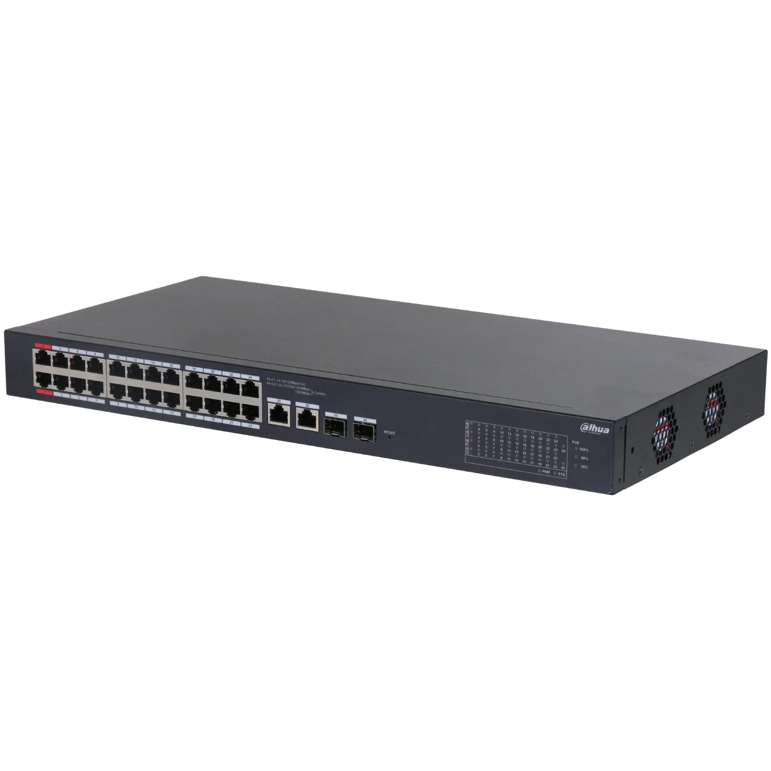 202139 CS4226-24ET-240-V2 Switch administrable en la nube PoE 24 Puertos Dahua - 240W total Hi-PoE Dahua - Imagen 1