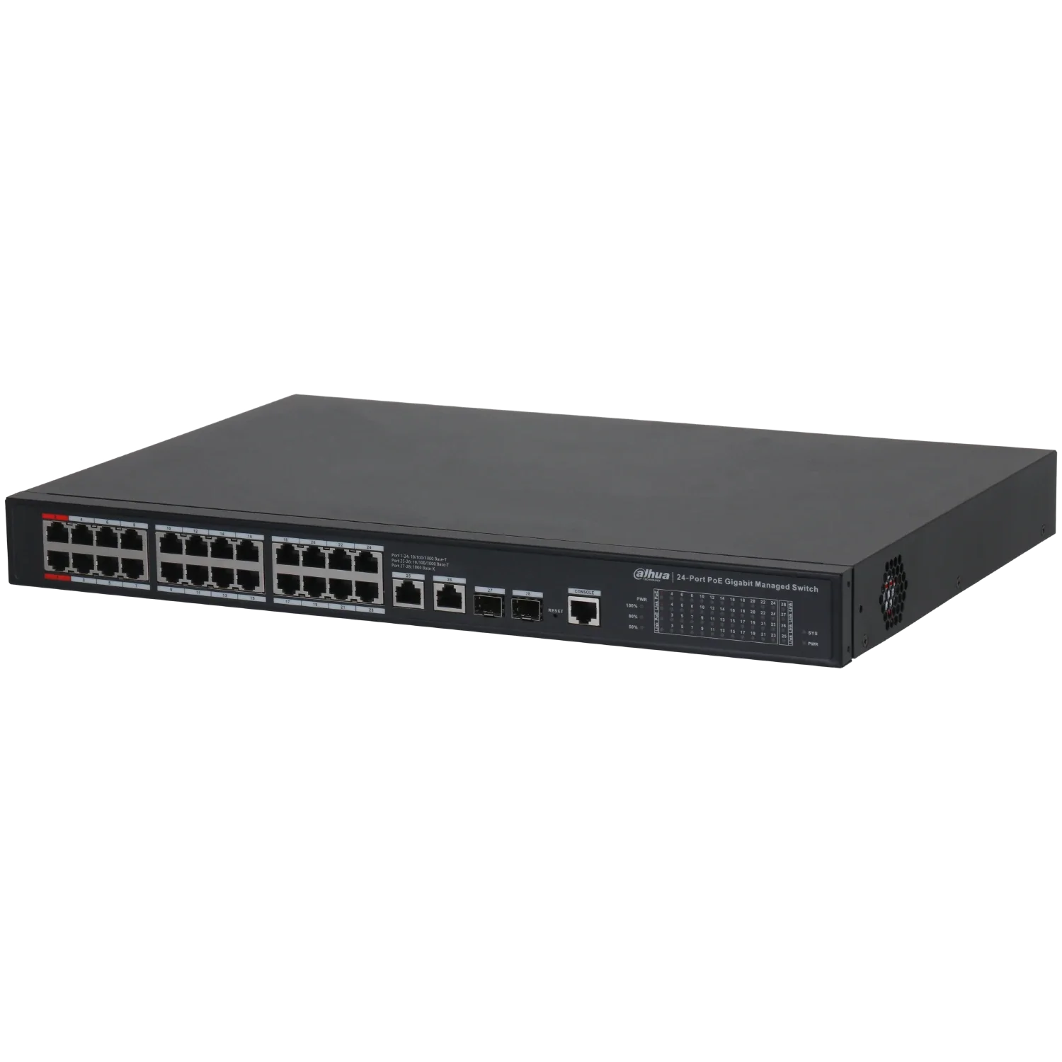 202142 S4228-24GT-360 Switch administrable PoE Gigabit 24 Puertos Dahua - 360W total Hi-PoE Dahua - Imagen 1