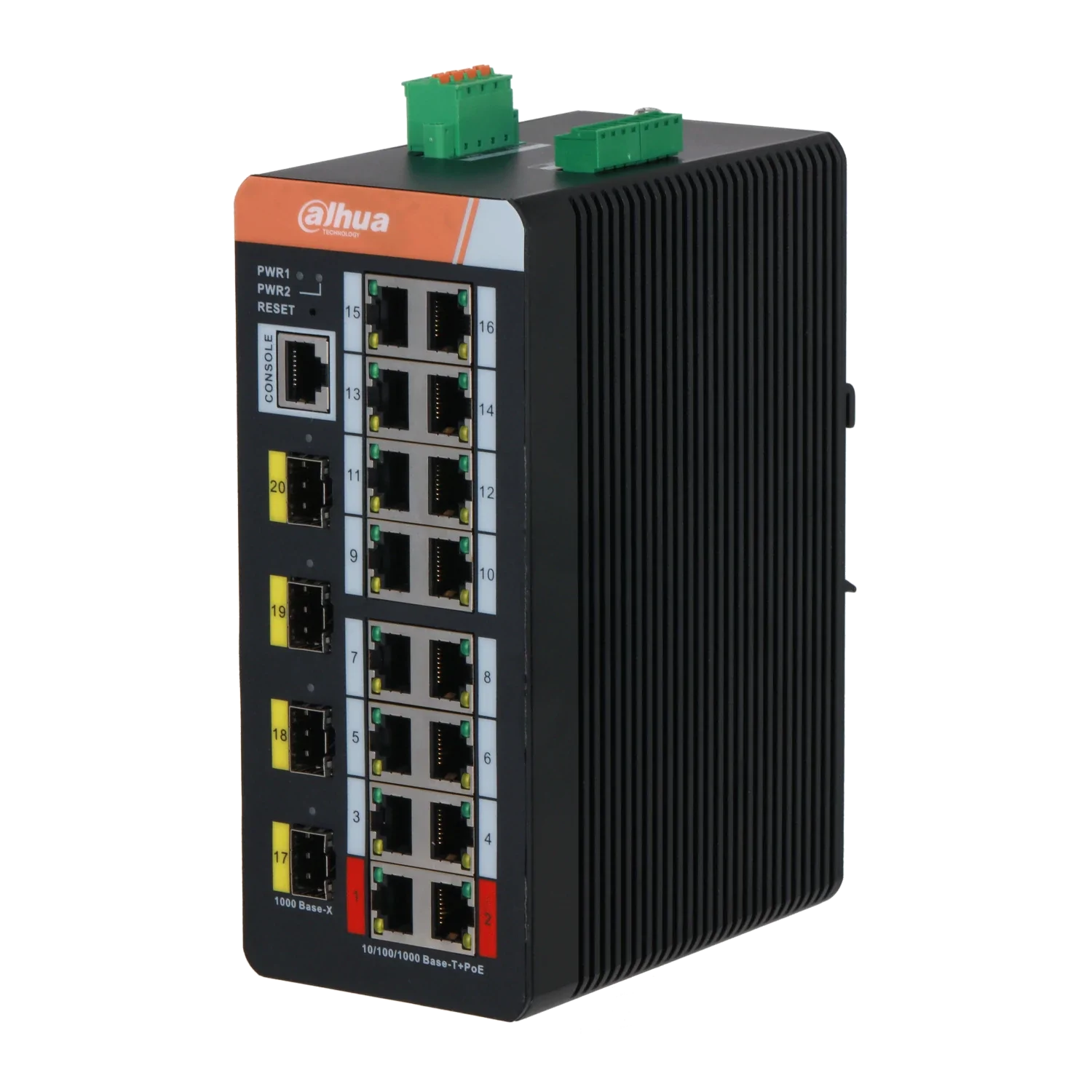 202143 IS4420-16GT-240 Switch Industrial administrable PoE Gigabit 16 Puertos Dahua - 240W total Hi-PoE Dahua - Imagen 1