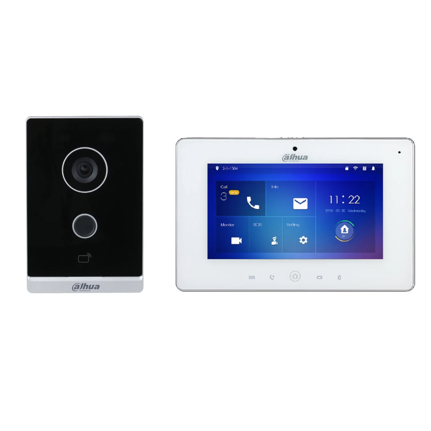 202165 KTW01 Kit videoportero IP WiFi Unidad externa, unidad interna y transformadores Dahua - Imagen 1