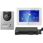 KTP04(F) Kit Videoportero IP Unidad externa, unidad interna, switch y montura empotrada Dahua