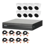 KIT-XVR1B08-I-1T-8xT1A21N-0360B Kit HDCVI 8 Cámaras domo con disco 1 TB Dahua