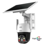 SD2A400HB-GN-AGQ-PV-0400-SP-LA CÁMARA IP PT 4G Solar 4MP 4mm IP66 Full-Color IR30 Led Blanco 30 DAHUA CON ALARMA SONORA Y LUMINOSA