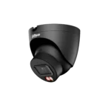 IPC-HDW21249TP-S-IL-0280B-Black Cámara Dahua IP domo 12MP color negro 2.8mm IR y LED 30 PoE IP67 Soporta Micro SD mic
