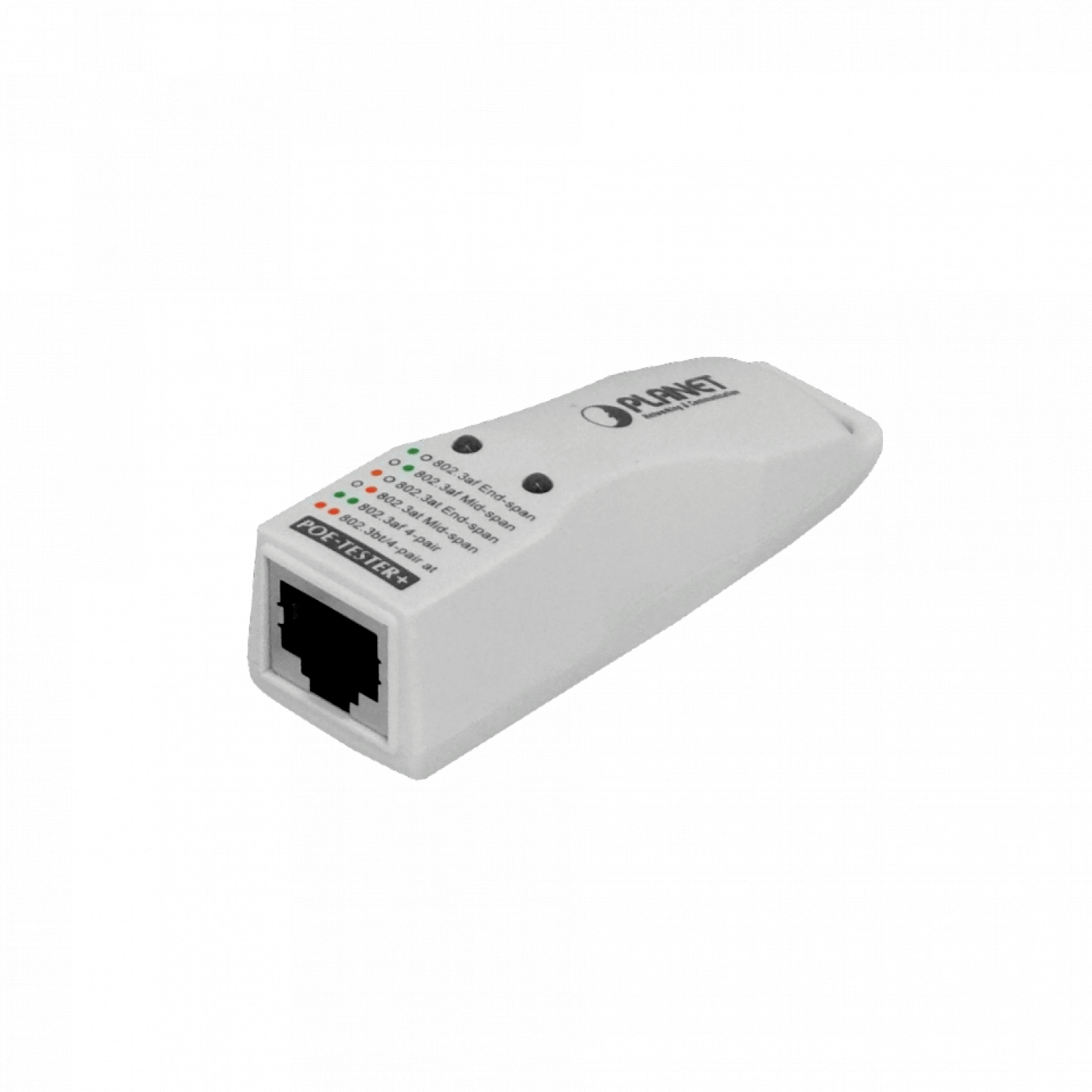201898 POE-TESTER+ POE-TESTER+. PLANET Probador Tester PoE++ af/at Indicador MID-SPAN END-SPAN 1-RJ45 - Imagen 1