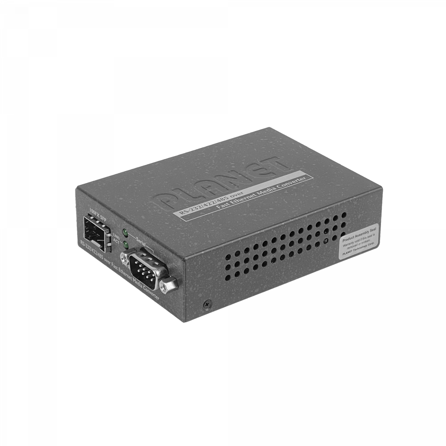 201914 ICS-105A ICS-105A. PLANET 1-SFP-100 1-DB9-M RS232 RS422 RS485 5VDC Convertidor Ethernet - Imagen 1