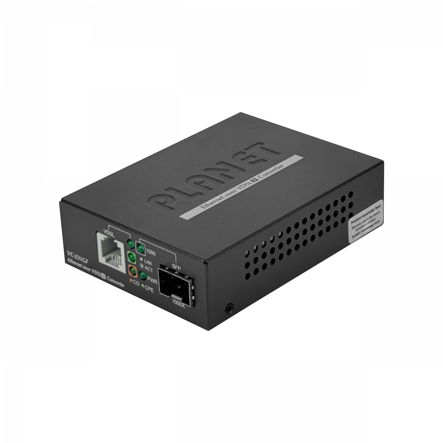 201935 VC-231GF VC-231GF. PLANET 1-SFP-1000 1-RJ11 Fibra Sobre VDSL2 1,4km CO/CPE 4-DIP inc-5V - Imagen 1