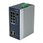 IGS-4215 IGS-4215. PLANET 8-1000(4PoE-at) 2-SFP 144W-tot RielDIN Switch Industrial 4P4T2S