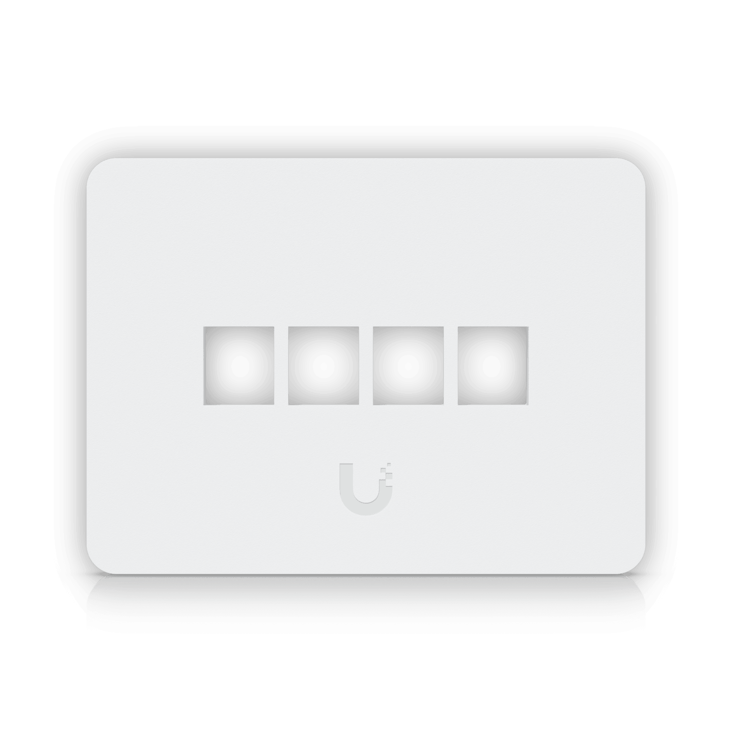 202431 UFP4W UFP4W UI 1-unidad Blanco 4-Keystone Horizontal Faceplate Pintable 118x88mm - Imagen 1