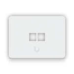UFP2W UFP2W UI 1-unidad Blanco 2-Keystone Horizontal Faceplate Pintable 118x88mm