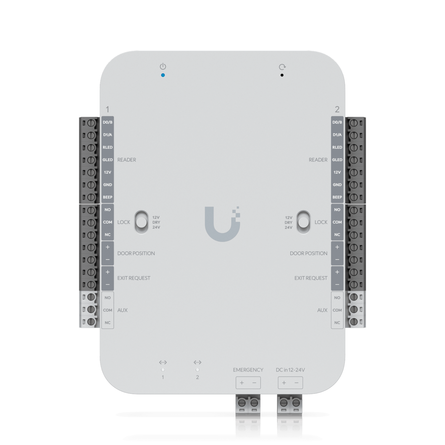 202499 UA-HUB-RS UA-HUB-RS UBIQUITI Control 2-Puerta Wiegand 12/24V-Out 2-100 Riel-Din req-12/24V - Imagen 1
